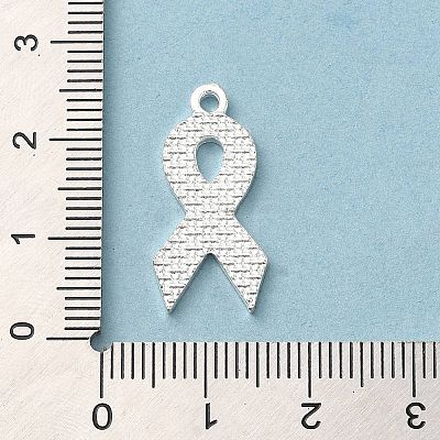 Breast Cancer Pink Awareness Ribbon Theme Alloy Enamel Pendants ENAM-A147-01L-1