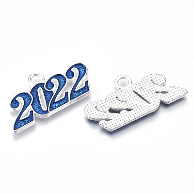 Alloy Enamel Pendants PALLOY-N160-001-02S-RS-1