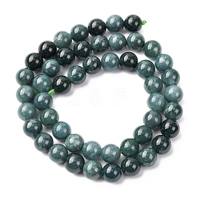 Natural Blue Jade Beads Strands G-H341-8mm-02-1