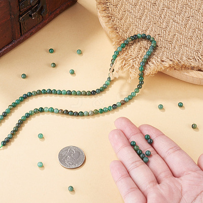 1Strand Natural African Jade Beads Strands G-TA0003-50D-1
