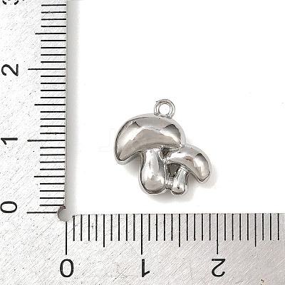 Brass Micro Pave Clear Cubic Zirconia Charms KK-G545-21P-1