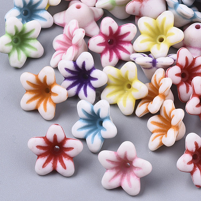 Craft Style Acrylic Beads X-MACR-N009-002-1