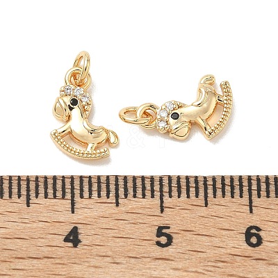 SHEGRACE Brass Micro Pave Cubic Zirconia Pendants XGRQ3D808-457G-1
