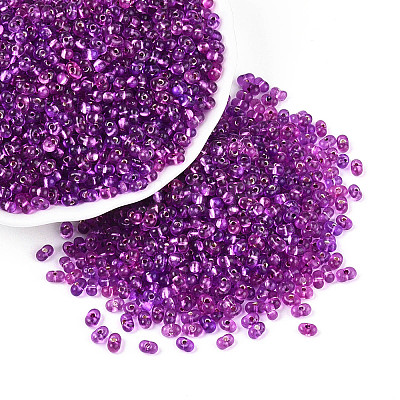 Baking Paint Glass Seed Beads SEED-K009-03B-04-1