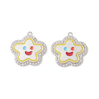 Alloy Enamel Pendants FIND-A029-04P-01-1