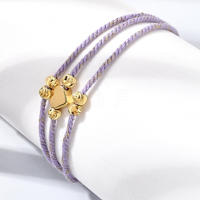 Polyester Multi-Strand Bracelets FB-CBA983F-02G-04-1