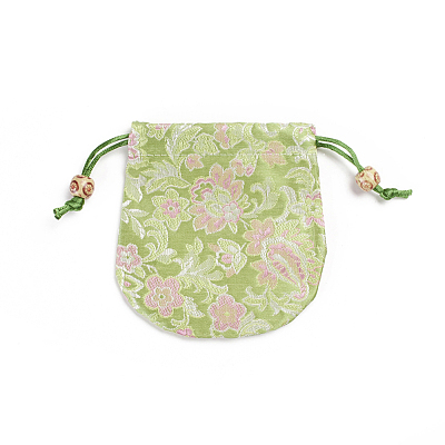 Chinese Brocade Sachet Coin Pouches ABAG-WH0023-17G-1