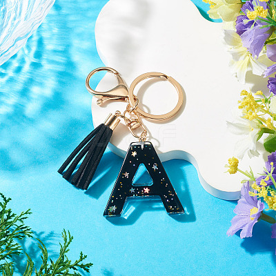 1Pc Resin Letter Keychains KEYC-TADJ0001-09A-1