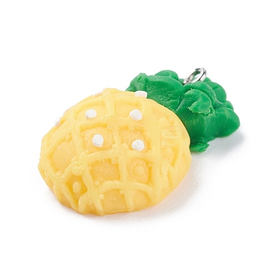 (Defective Closeout Sale: White Spot Shed)Handmade Polymer Clay Pendants CLAY-XCP0001-40-1
