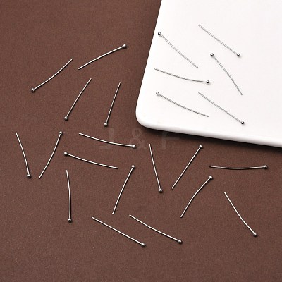 Tarnish Resistant 304 Stainless Steel Ball Head Pins X-STAS-L153-03-1