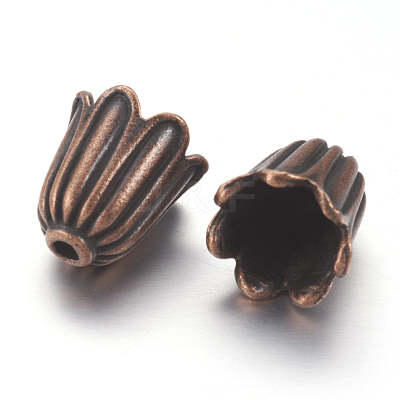 Tibetan Style Caps TIBEB-00864-R-NR-1