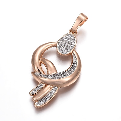 Brass Micro Pave Cubic Zirconia Jewelry Sets SJEW-F189-08KCG-1