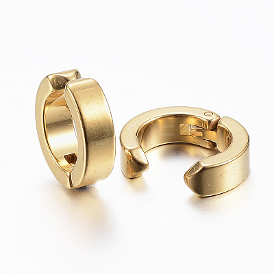Ion Plating(IP) 304 Stainless Steel Clip-on Earrings X-EJEW-H351-18G-1
