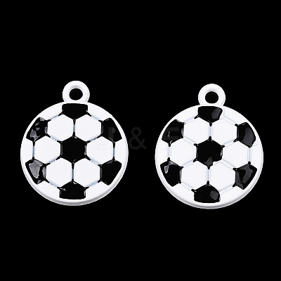 Baking Paint Alloy Pendants X-ENAM-S119-023A-1