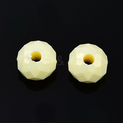 Spray Painted Acrylic Beads MACR-S280-03E-1