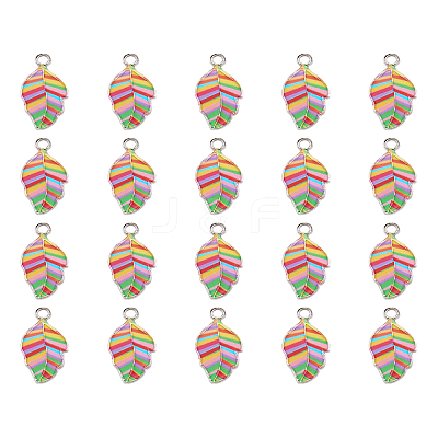 Alloy Enamel Pendants PALLOY-TAC0009-25P-C-1