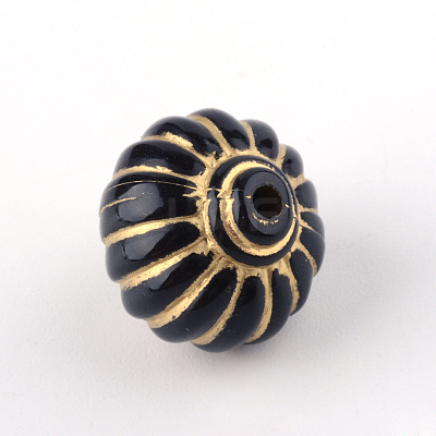 Lantern Plating Acrylic Beads PACR-Q102-202B-1