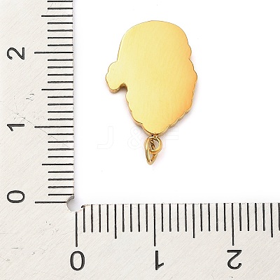 304 Stainless Steel Rhinestone Pendants LS-FIND-I062-01G-02-1
