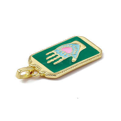 Alloy Enamel Pendants ENAM-D042-01F-1