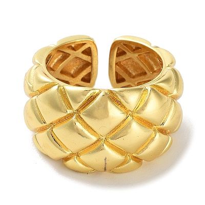 Brass Open Cuff Ring RJEW-E292-03G-1