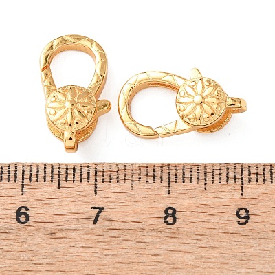 Brass Lobster Claw Clasps KK-C157-20G-1