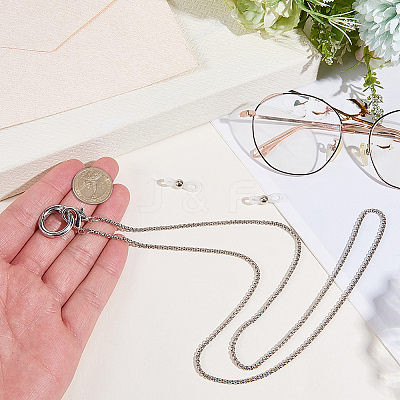 Iron Eyeglass Chains AJEW-CN0006-72P-1