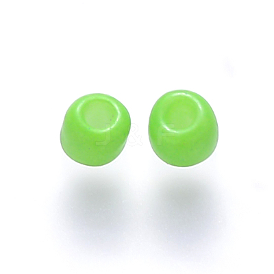 8/0 Baking Paint Glass Round Seed Beads SEED-C029-B-16-1