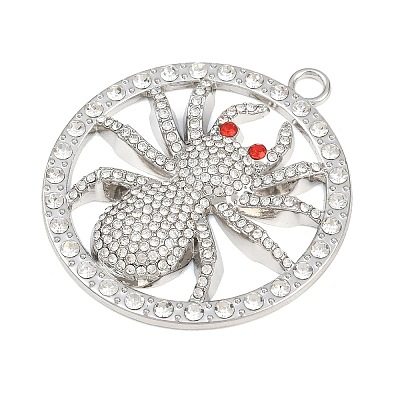 Alloy Rhinestone Big Pendants RB-CBA18BA-01P-1