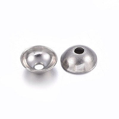 Tarnish Resistant 201 Stainless Steel Bead Caps STAS-O107-22P-1