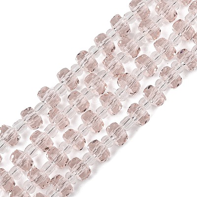 Transparent Glass Beads Strands GLAA-P076-01A-05-1