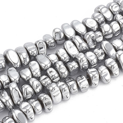 Electroplate Non-magnetic Synthetic Hematite Beads Strands G-T061-102O-1
