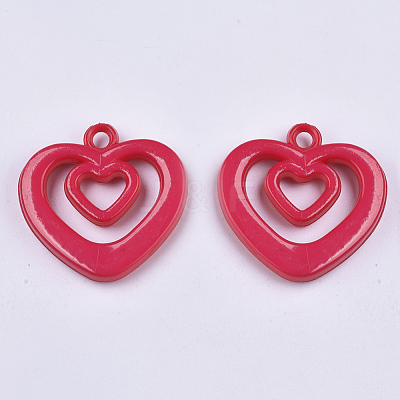 Opaque Acrylic Pendants X-SACR-N008-014-1
