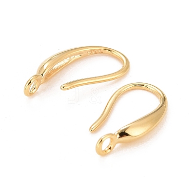 Rack Plating Eco-friendly Brass Earring Hooks KK-D075-09G-RS-1