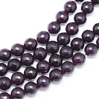 Natural White Jade Bead Strands G-R346-10mm-20-1