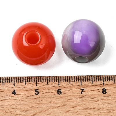 Two Tone Resin European Beads RE-CBA2450-05B-1