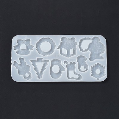 Christmas Theme DIY Tree/Santa Claus/Snowman Quicksand Silicone Molds LS-DIY-E065-03-1