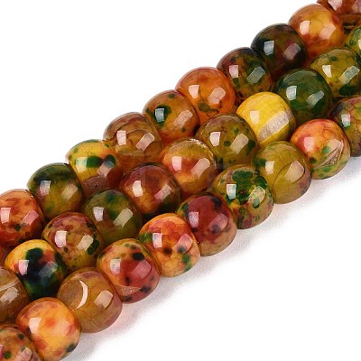 Dyed Natural Agate Beads Strands G-T142-03-1