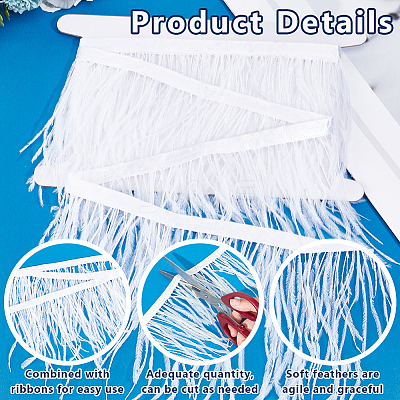 2M Fashion Ostrich Feather Trimming DIY-OC0013-33B-1