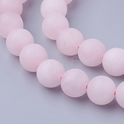 Natural Rose Quartz Bead Strands G-G735-59F-8mm-1