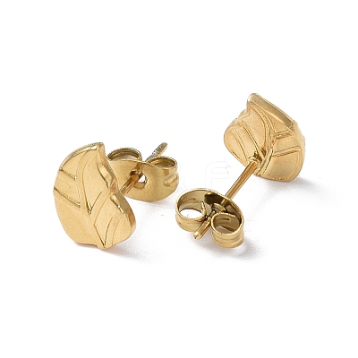 Ion Plating(IP) 304 Stainless Steel Stud Earring for Women EJEW-I285-23G-1