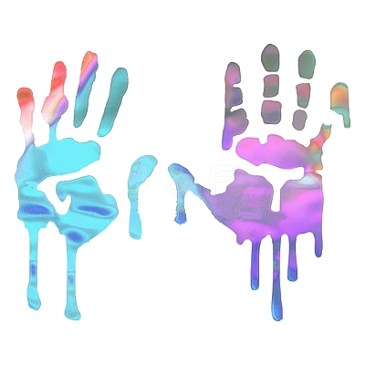Car Decals- 1 Pcs Hand Car Hood Sticker ST-F711-2-1