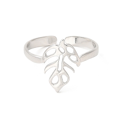 Non-Tarnish 304 Stainless Steel Cuff Rings RJEW-E063-34P-1