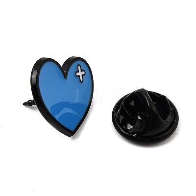 Alloy Enamel Lapel Pin Backs for Backpack Clothes AL-CBAA14E-03EB-03-1