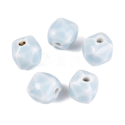 Vintage Handmade Porcelain Beads PORC-N013-18-15-1
