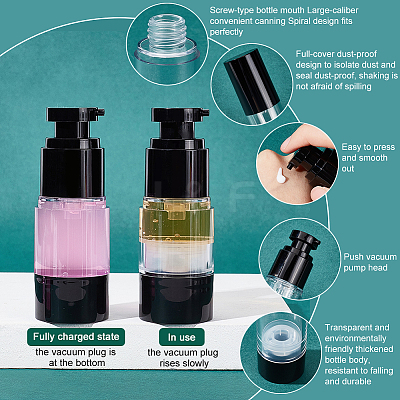 Empty Portable Plastic Airless Pump Bottles MRMJ-WH0075-67A-1