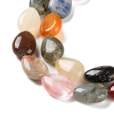 Natural and Synthetic Mixed Stone Beads Strands G-K357-A11-01-1