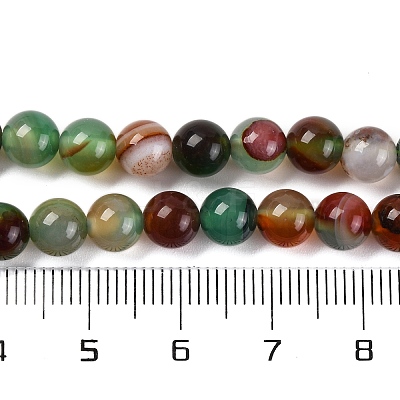 Natural Striped Agate/Banded Agate Beads Strands G-Z060-A01-A22-1