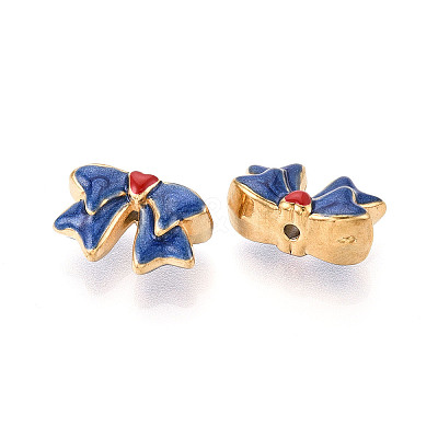 Ion Plating(IP) 304 Stainless Steel Enamel Beads STAS-N114-23D-G-1