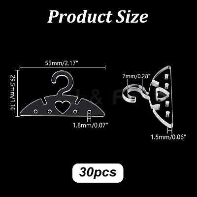 30Pcs Acrylic Earring Display Accessories DIY-PH00021-65B-1