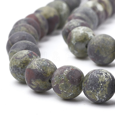 Natural Dragon Blood Stone Beads Strands X-G-T106-143-1